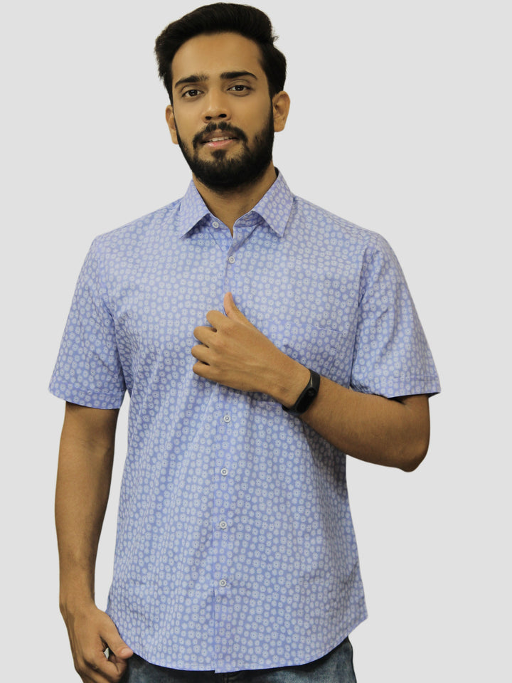 Abstract Blue Shirts