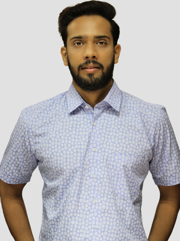 Abstract Blue Shirts