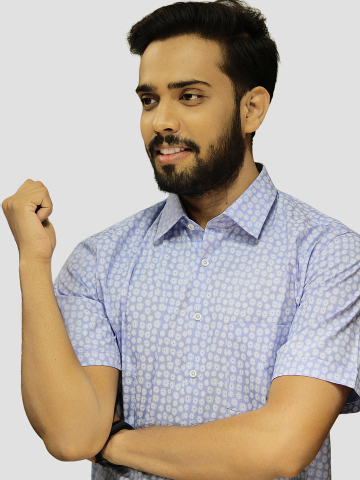 Abstract Blue Shirts
