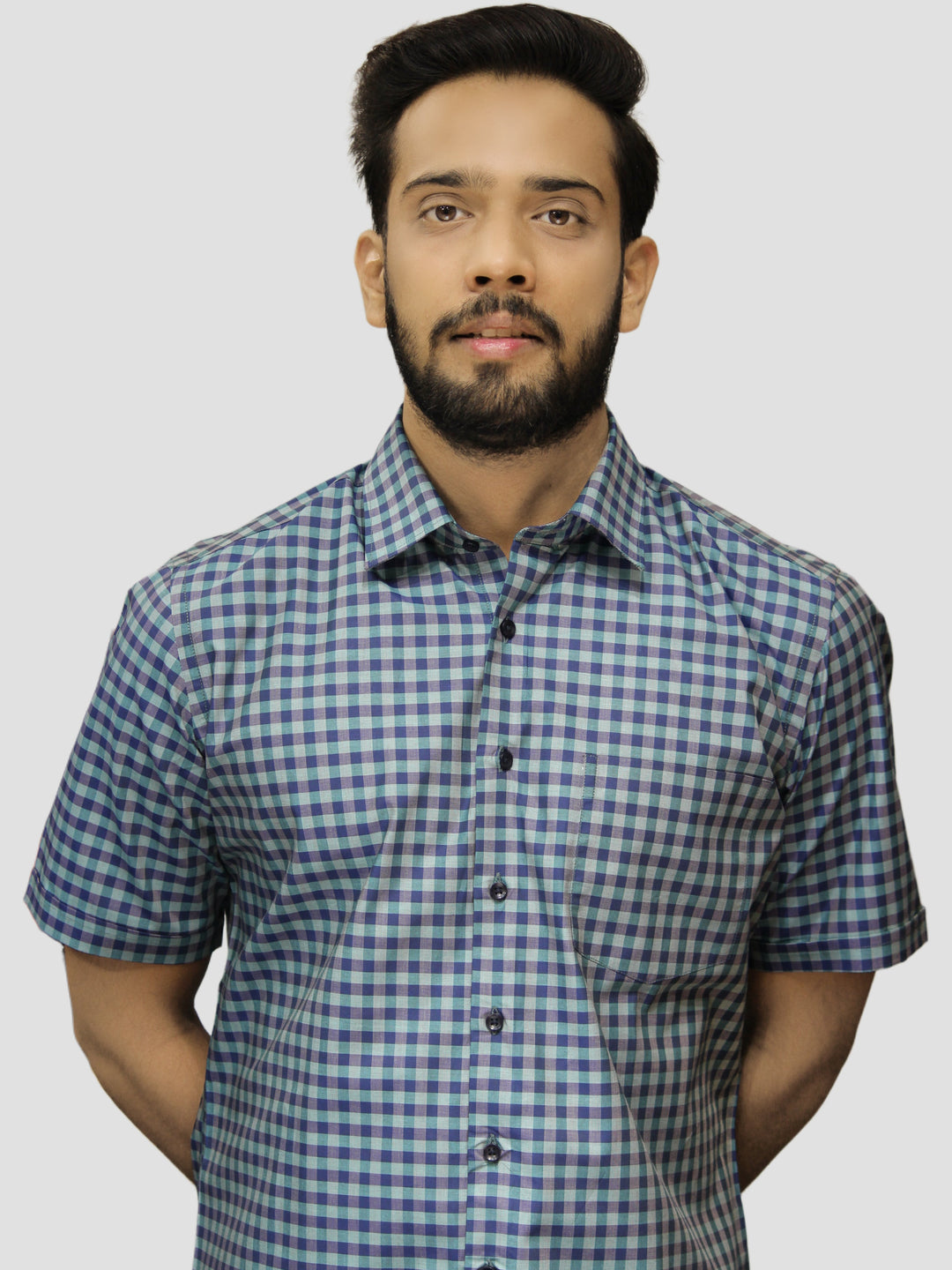 Checked Blue Shirts