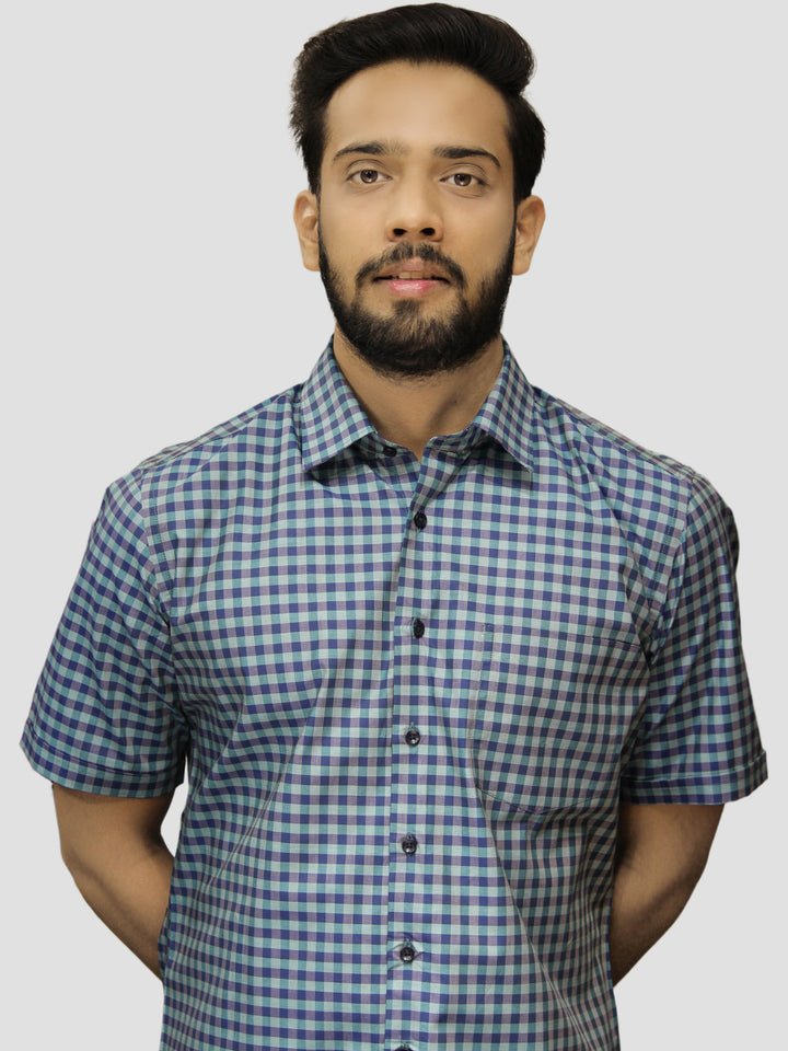 Checked Blue Shirts