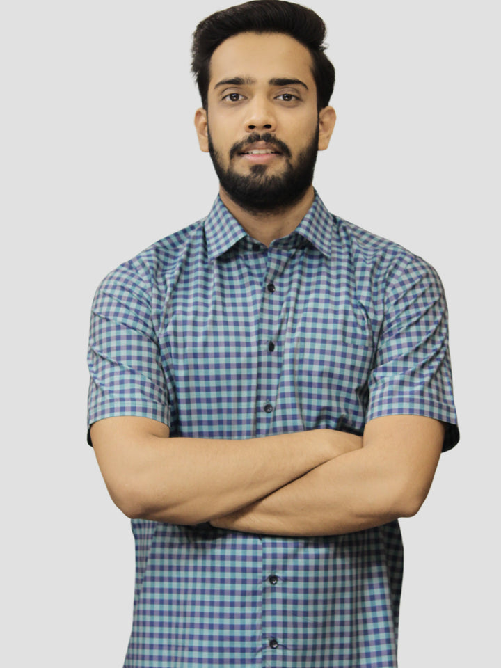 Checked Blue Shirts