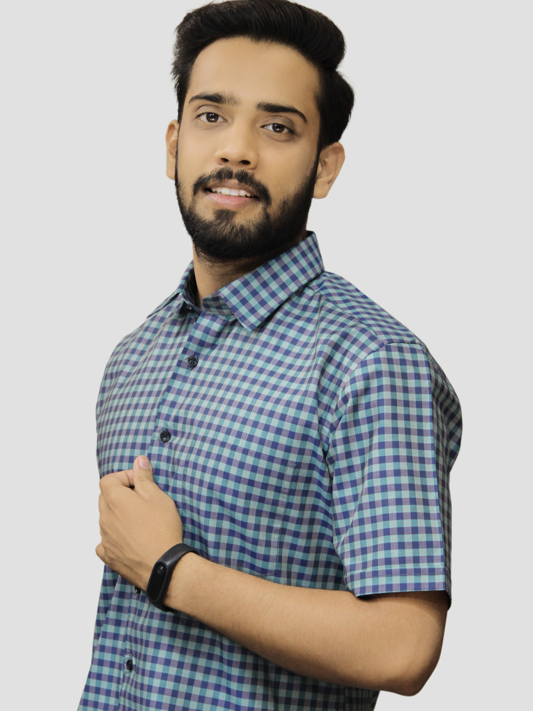 Checked Blue Shirts