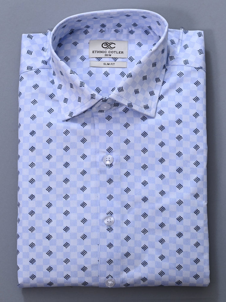 Abstract Blue Shirts