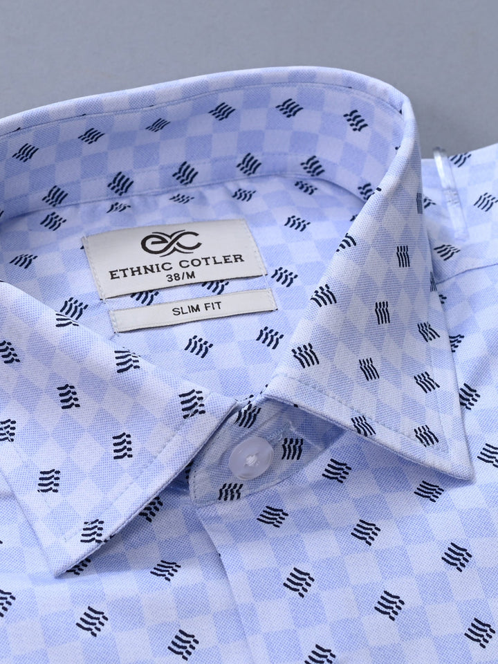 Abstract Blue Shirts