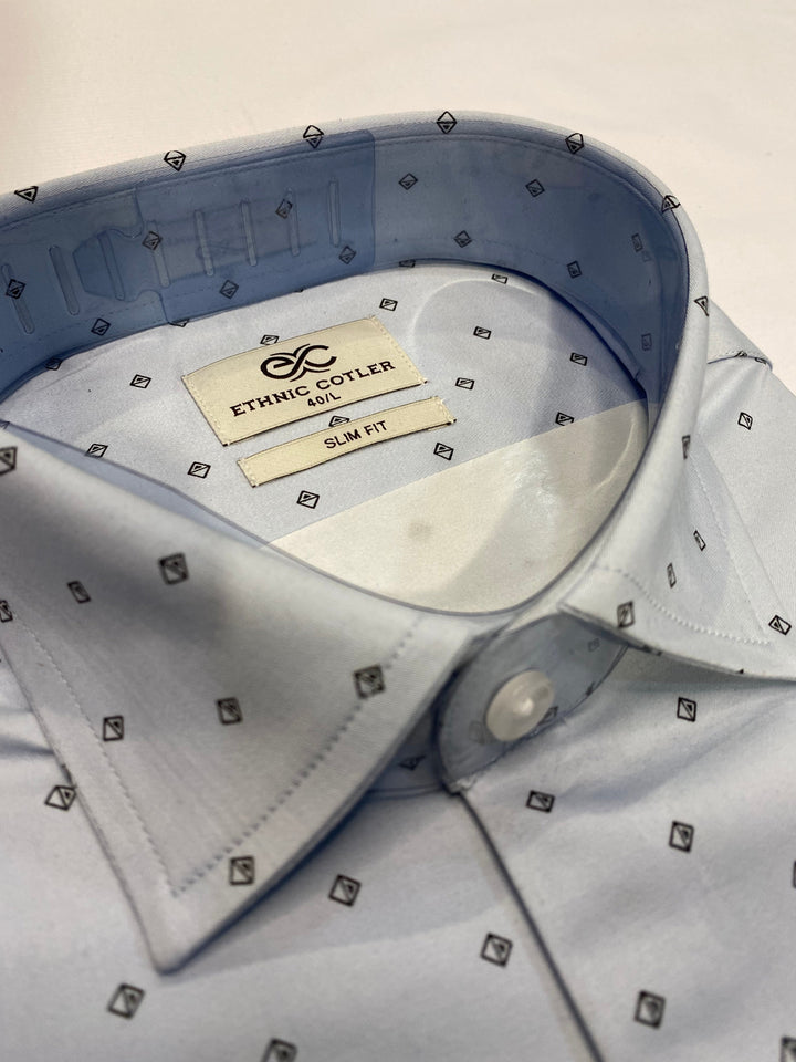 Abstract Grey Melange Shirts