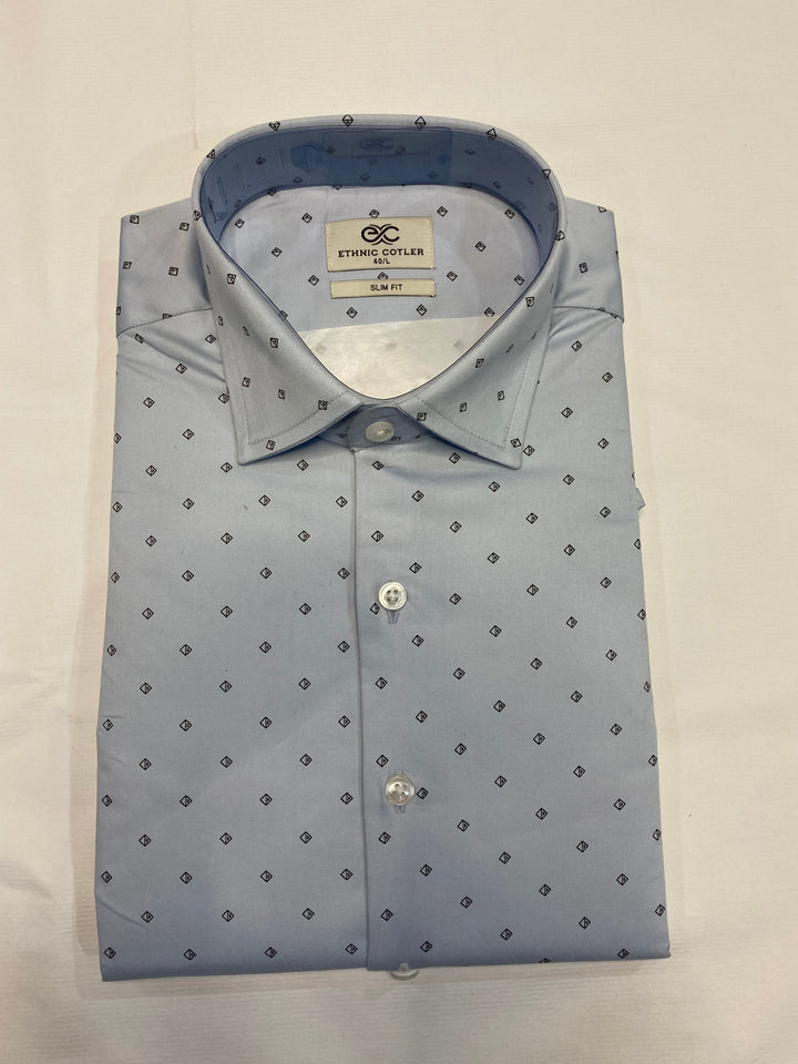 Abstract Grey Melange Shirts