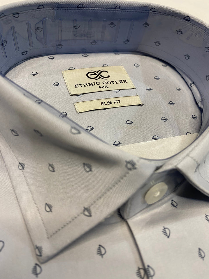 Abstract Grey Melange Shirts