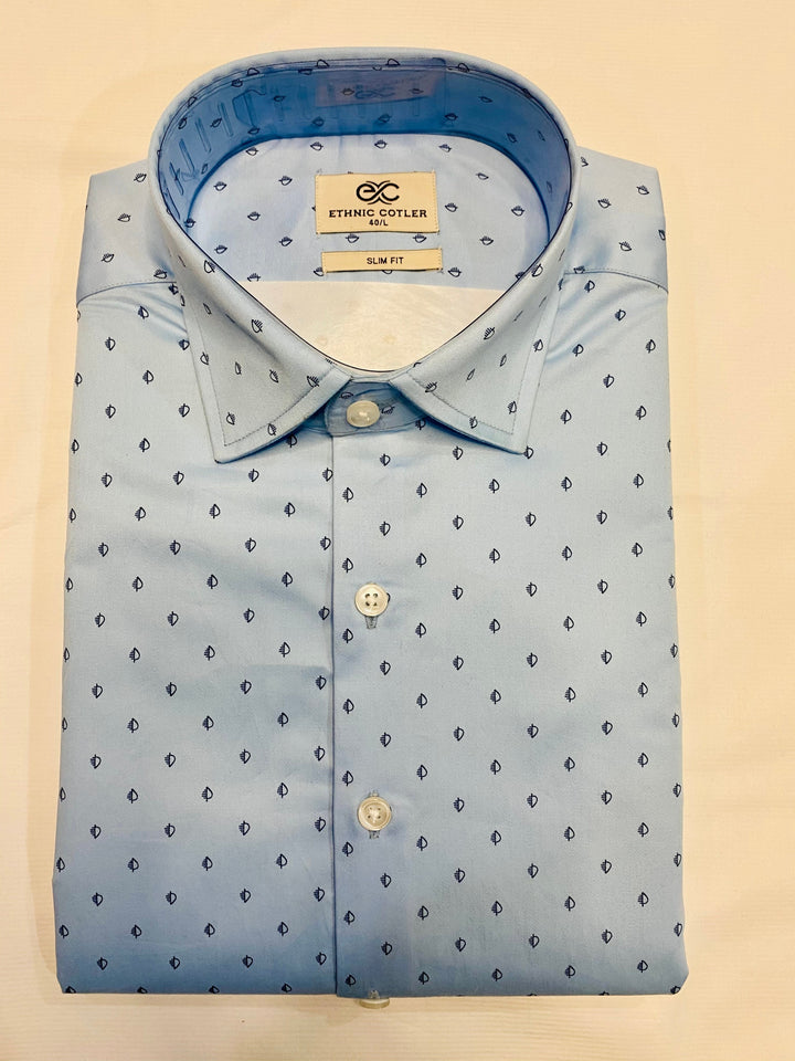 Abstract Grey Melange Shirts