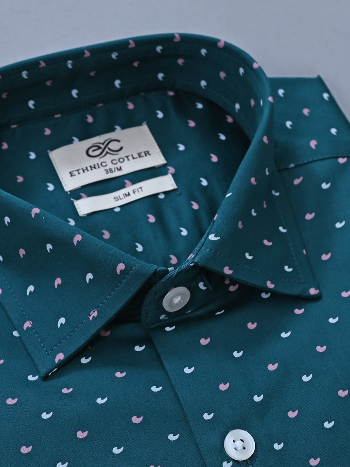 Abstract Sea Green Shirts