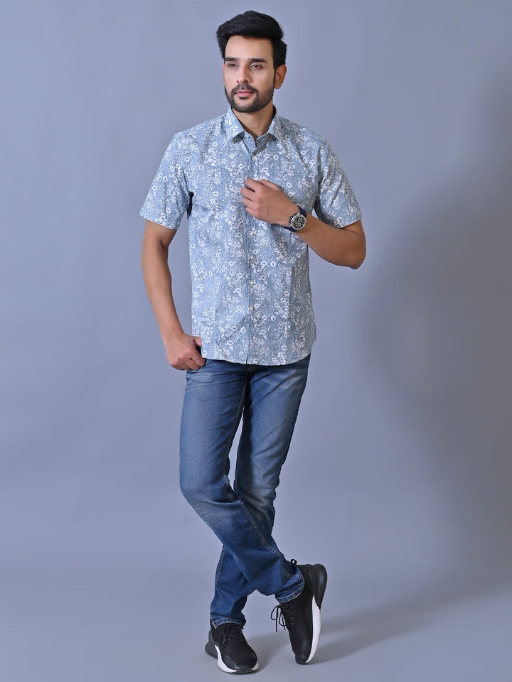 Floral Blue Shirts