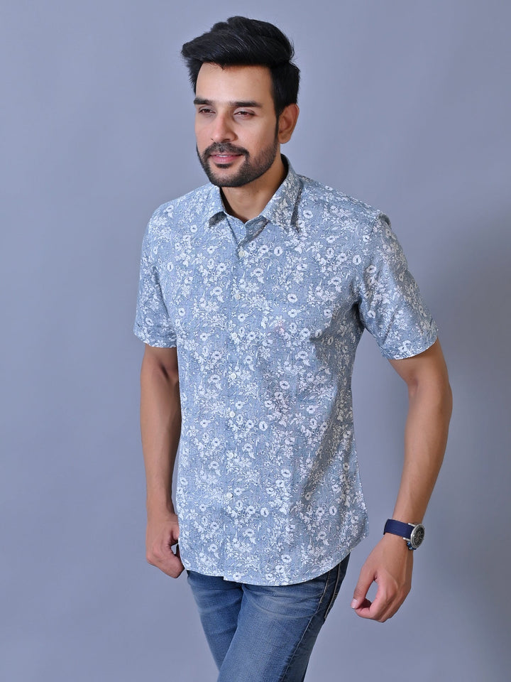 Floral Blue Shirts