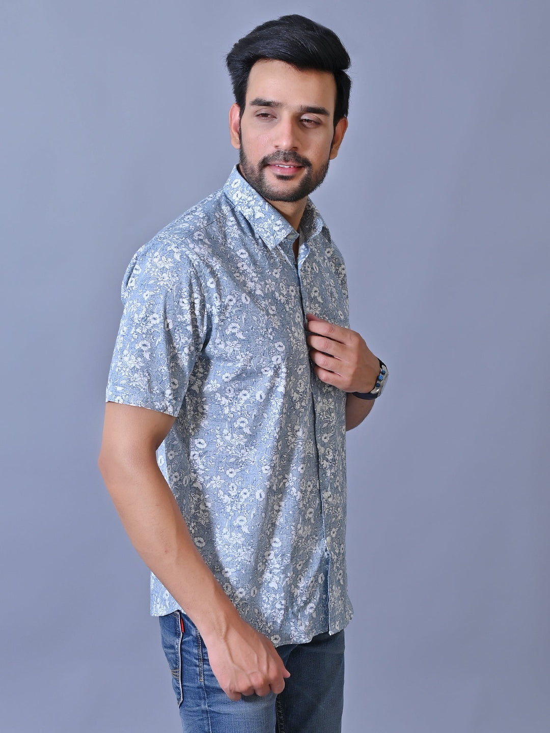 Floral Blue Shirts