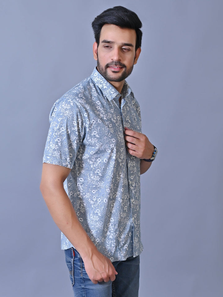 Floral Blue Shirts