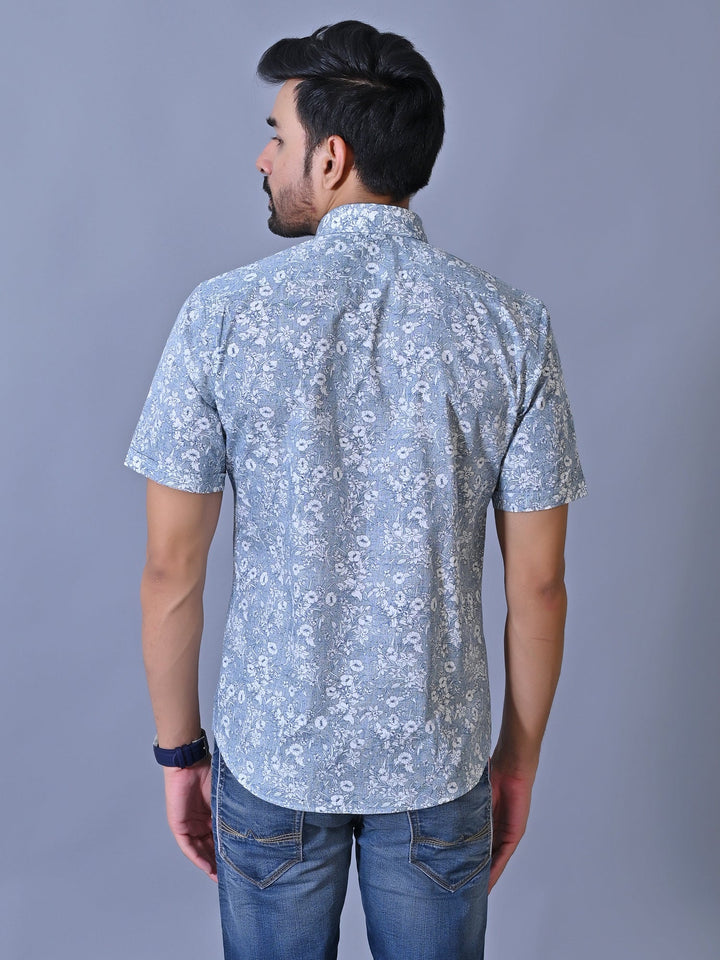Floral Blue Shirts