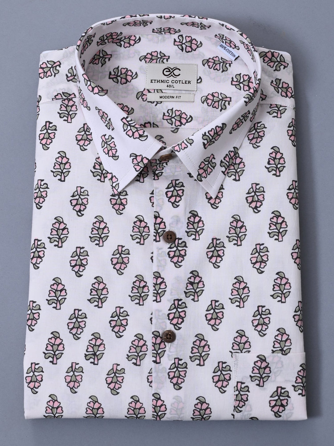 Floral Cream Shirts