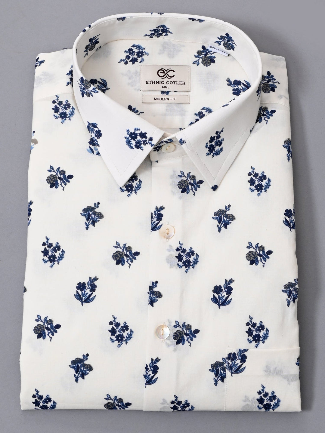 Floral White Shirts