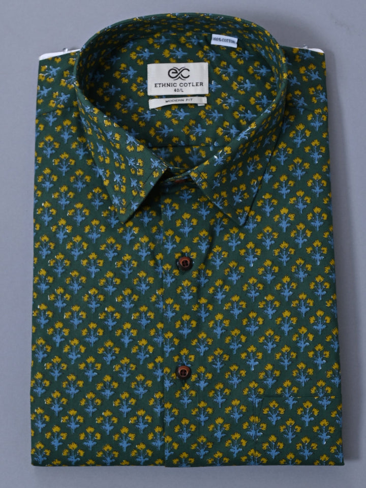 Floral Green Shirts