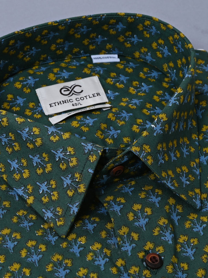 Floral Green Shirts