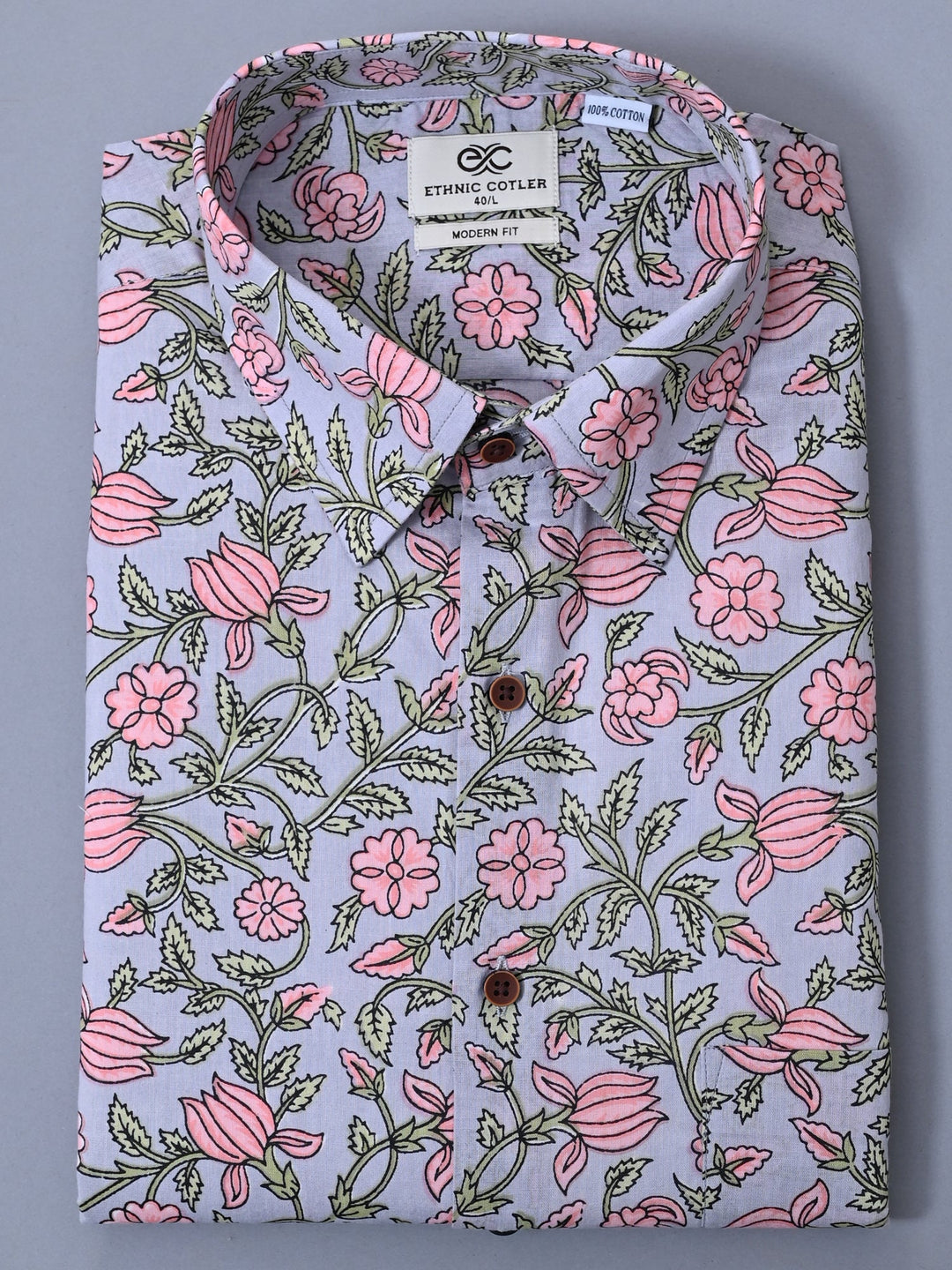 Floral Grey Shirts