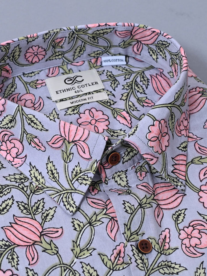 Floral Grey Shirts