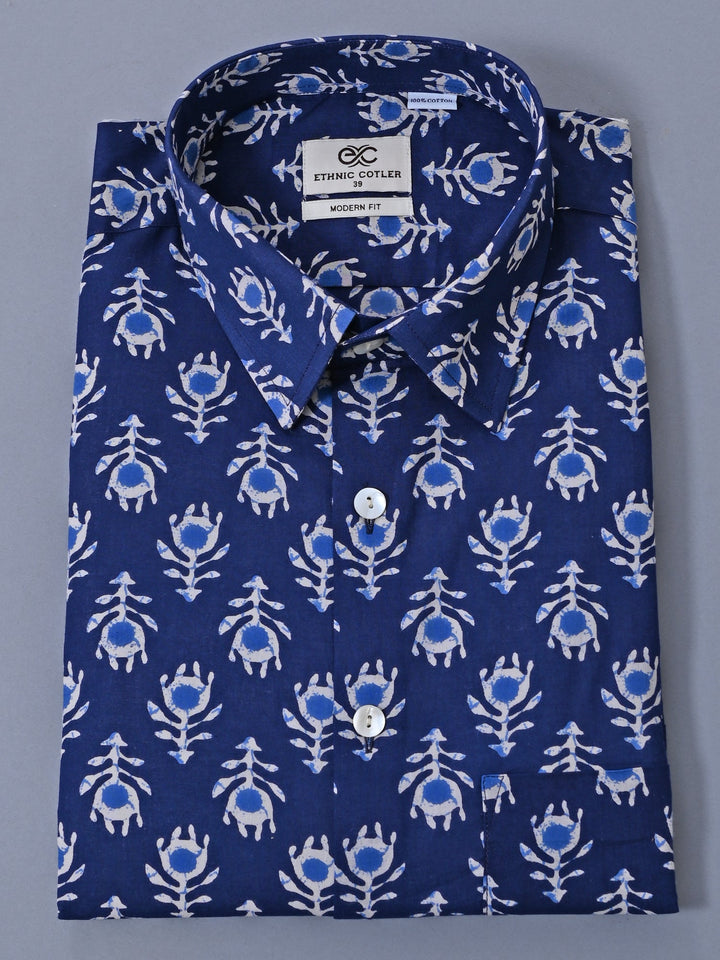 Abstract Blue Shirts