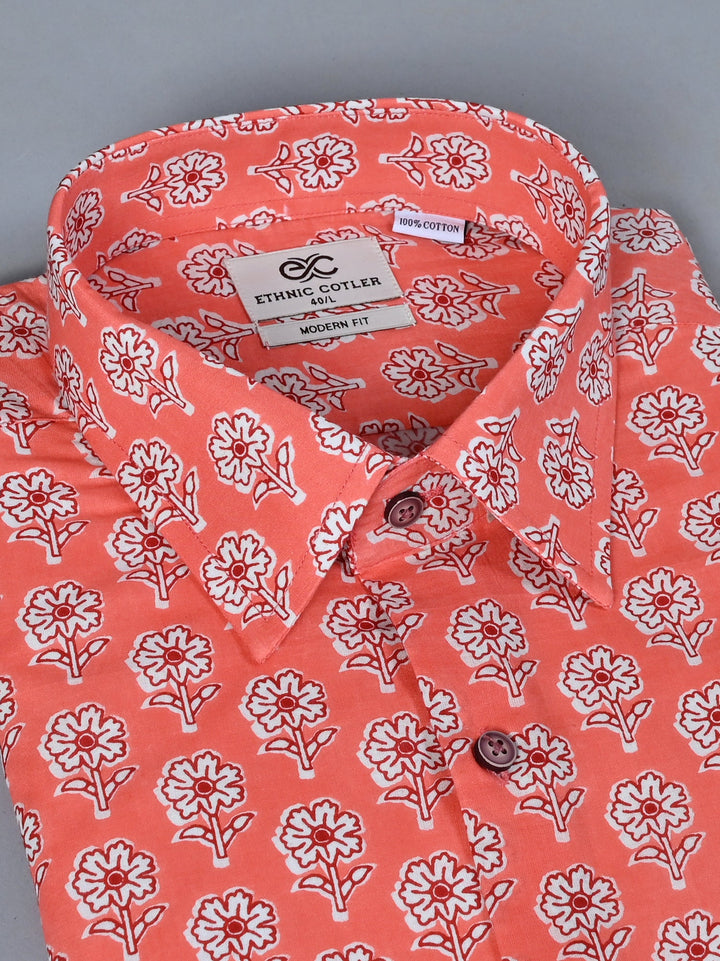 Printed Peach Shirts