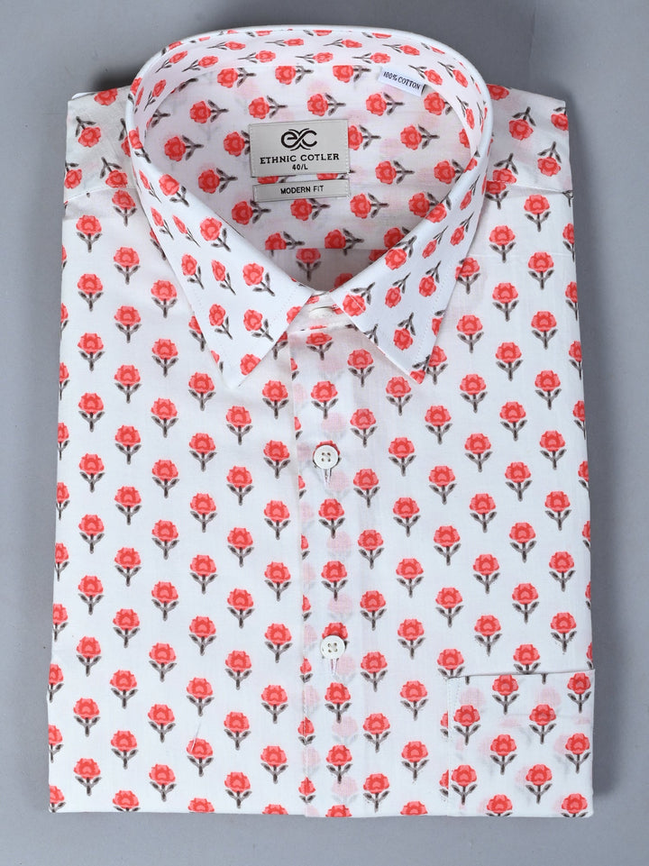 Printed White Shirts