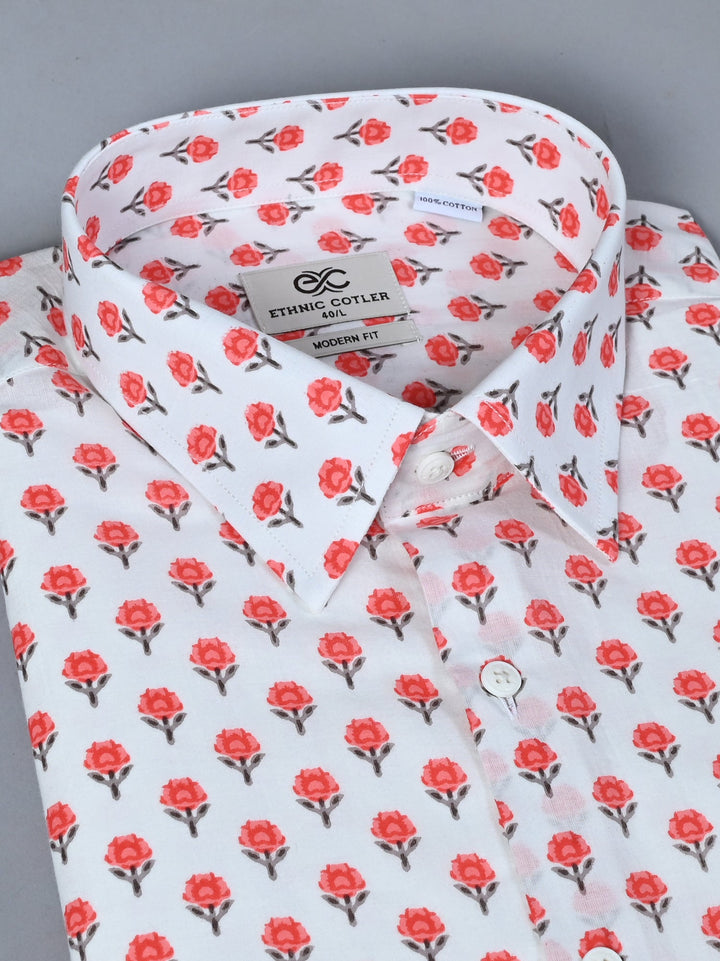 Printed White Shirts