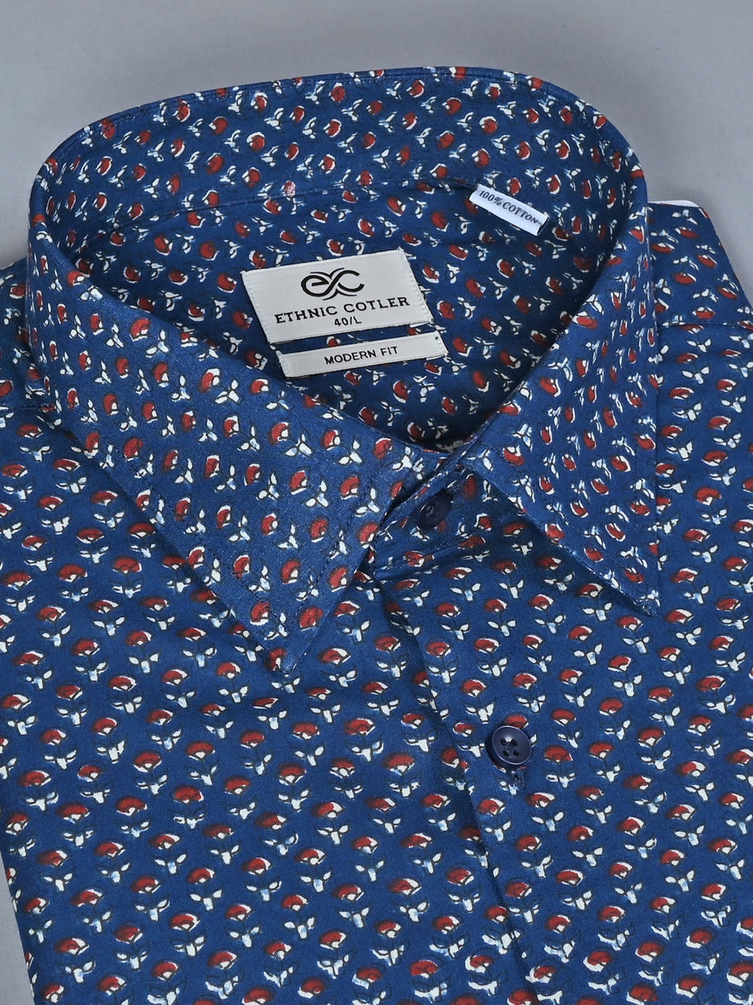 Printed Navy Blue Shirts