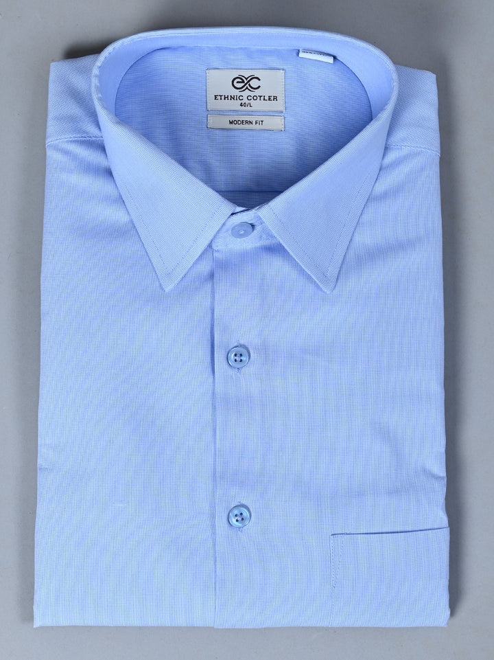 Solid Blue Shirts