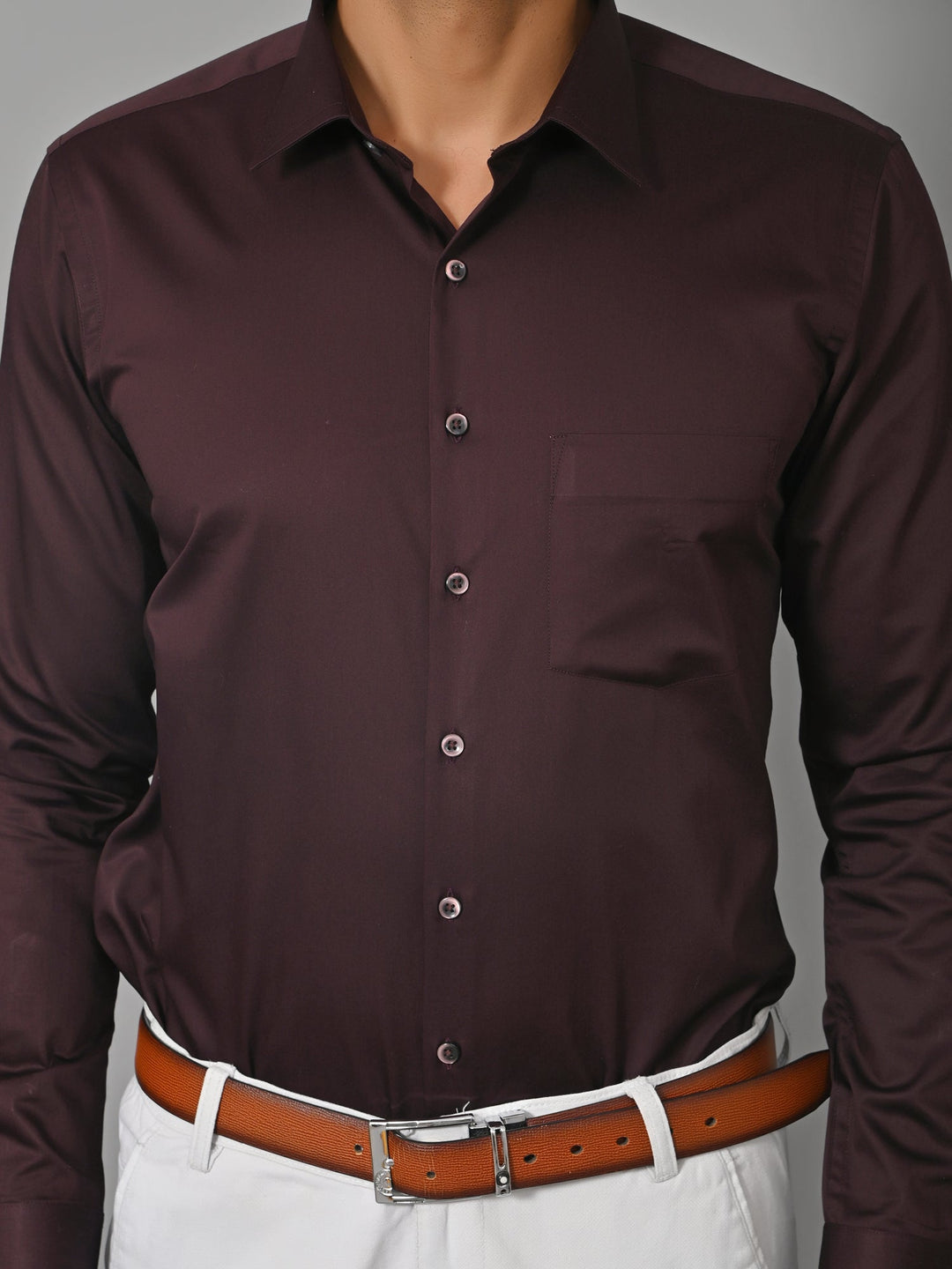 Solid Maroon Shirts