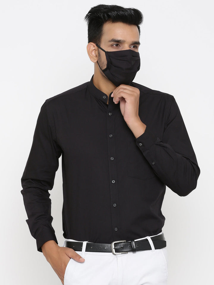 Solid Black Shirts