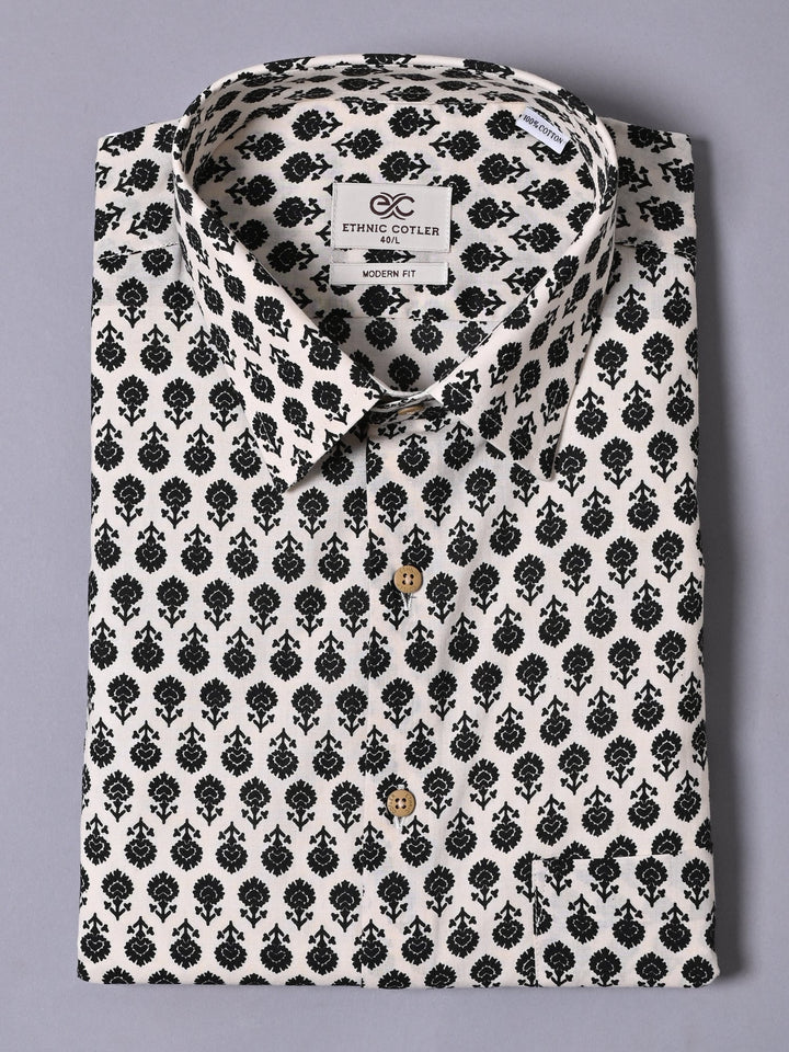Floral White Shirts