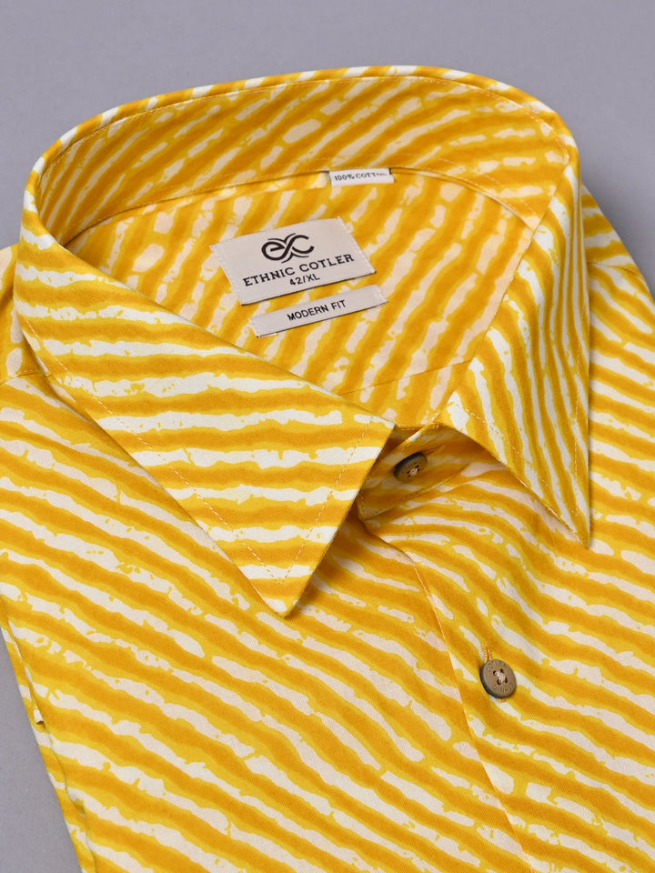 Bandhani Yellow Shirts