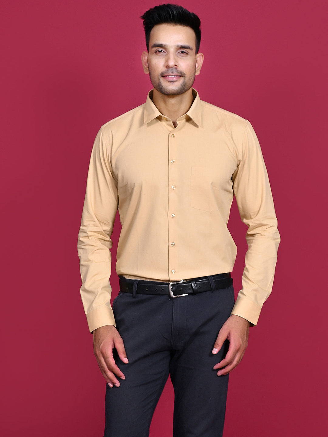 Solid Beige Shirts