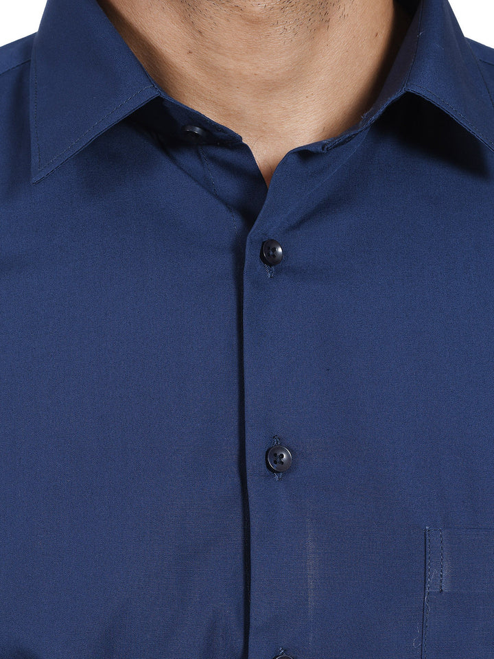 Solid Navy Blue Shirts