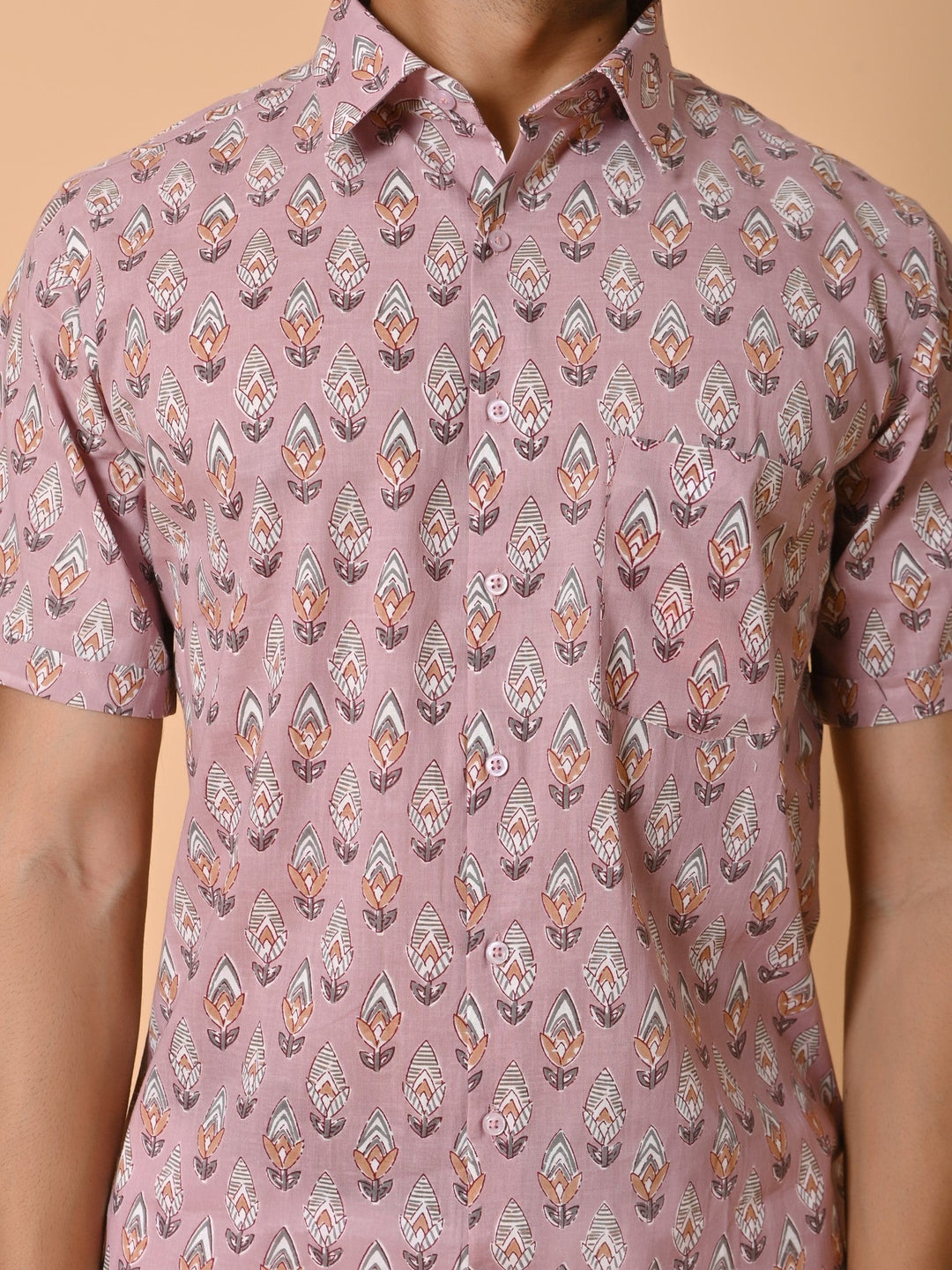 Geometric Pink Shirts