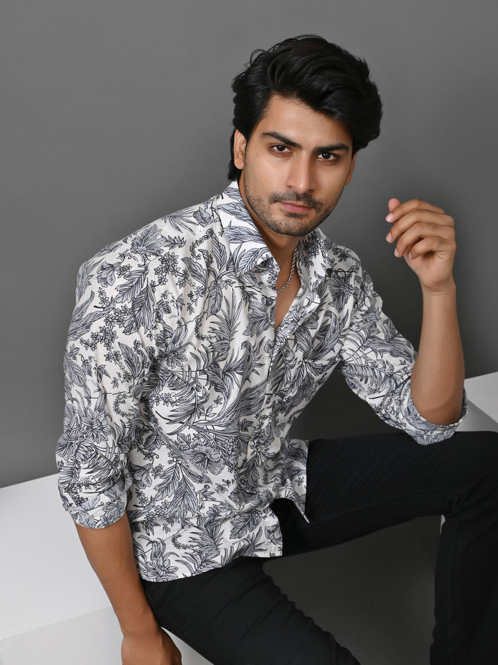 Floral Grey Shirts