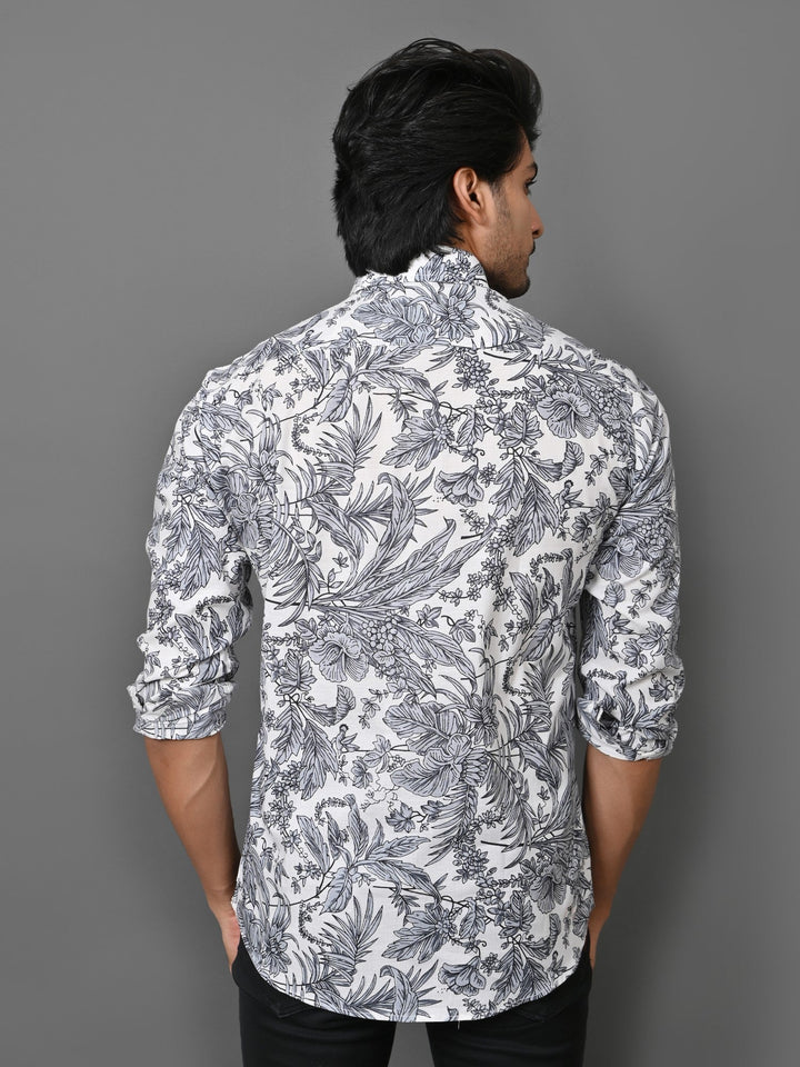 Floral Grey Shirts