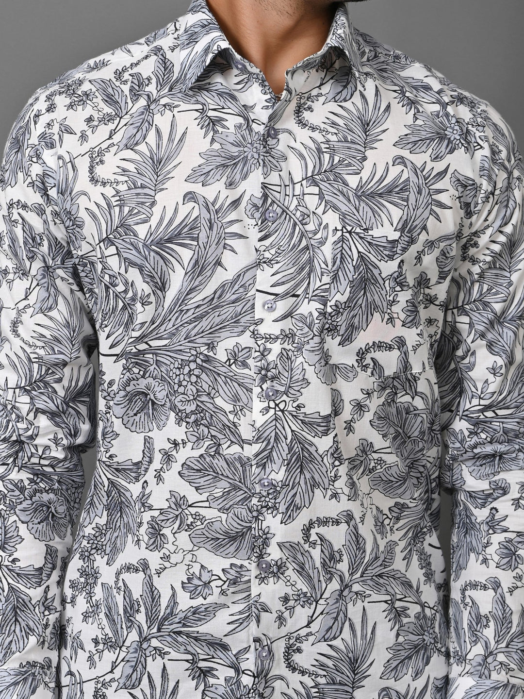 Floral Grey Shirts