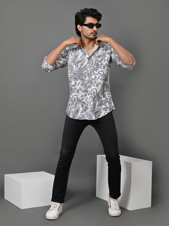 Floral Grey Shirts