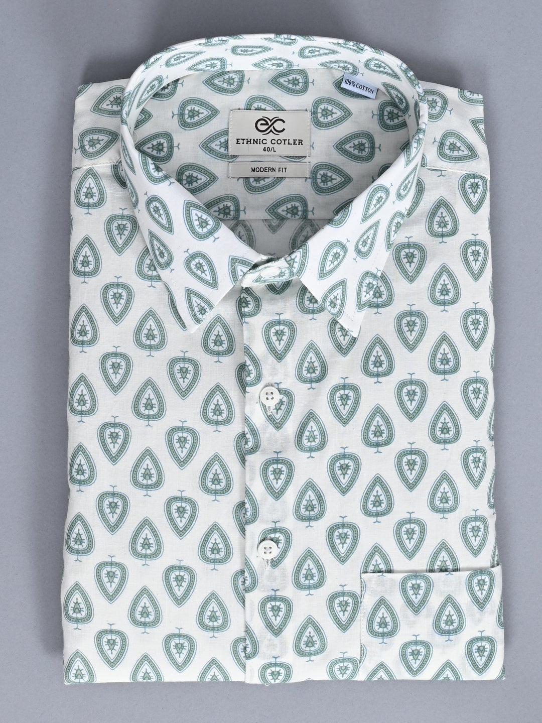 Geometric White Shirts