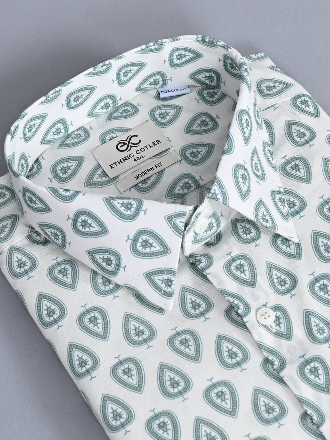 Geometric White Shirts