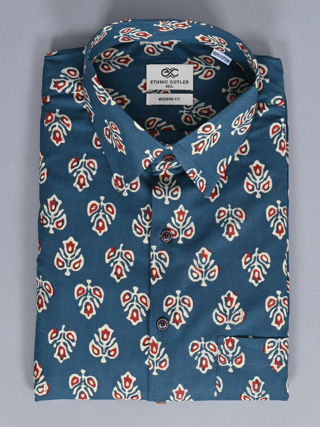 Floral Blue Shirts