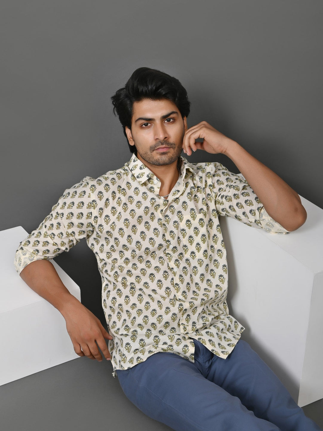 Floral Cream Shirts