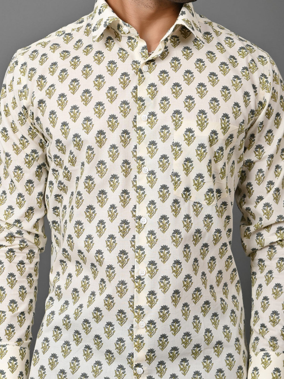 Floral Cream Shirts