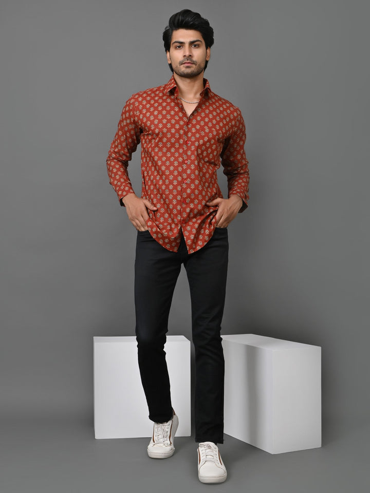 Floral Maroon Shirts