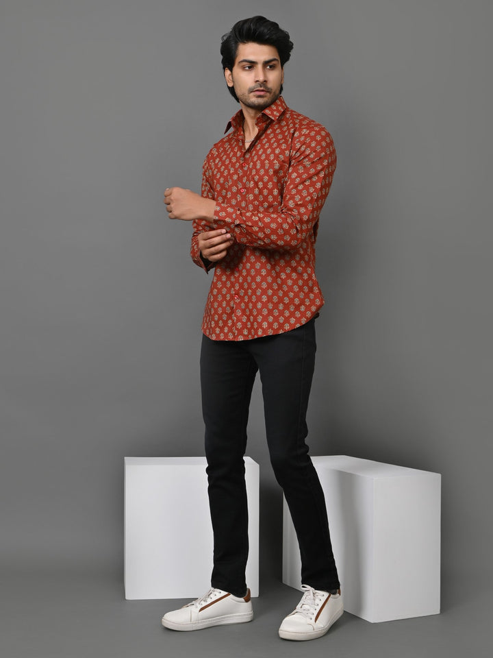 Floral Maroon Shirts
