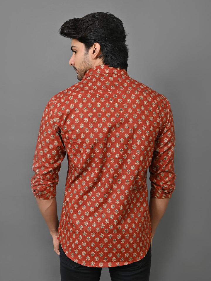 Floral Maroon Shirts